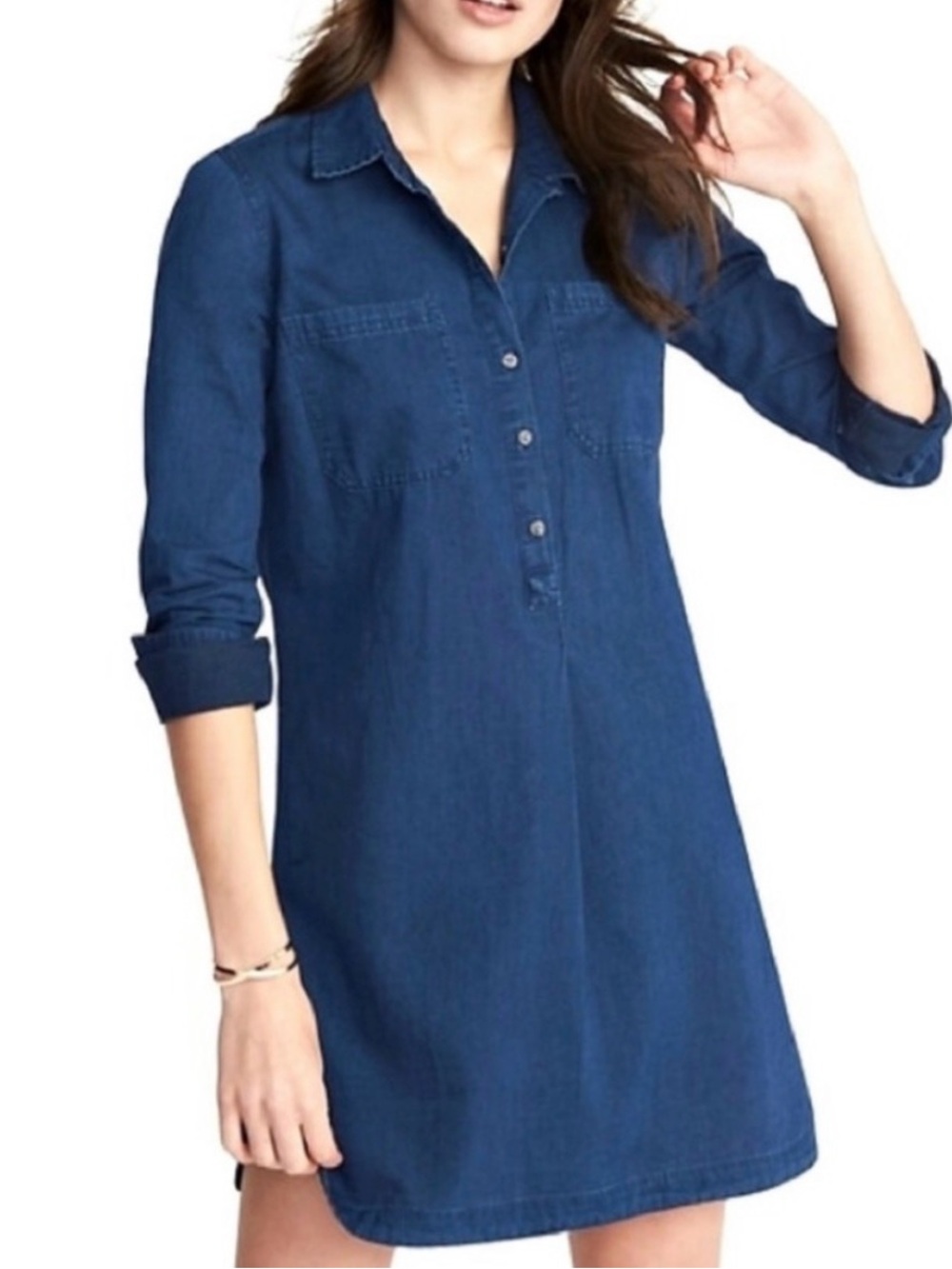 Old Navy Indigo Blue Denim Tunic Dress